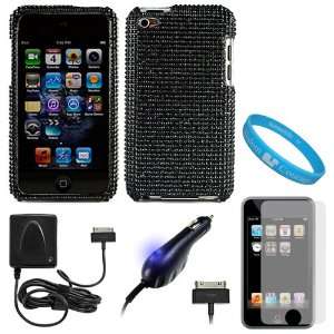  Rhinestone Design Protective Crystal Case Cover for iPod Touch 