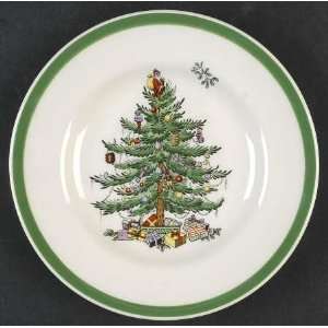  Spode Christmas Tree Green Trim Bread & Butter Plate, Fine 