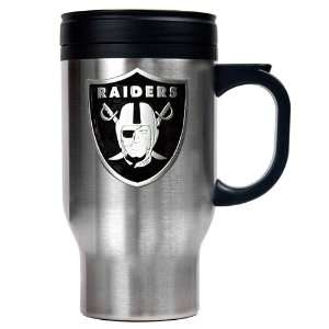   Raiders Travel Mug with Free Form Team Emblem: Sports & Outdoors