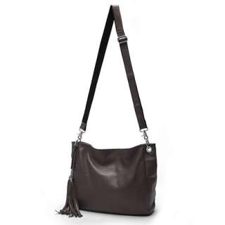   100% Genuine Leather Ladies Handbag Bag Shoulder Satchel Purse  
