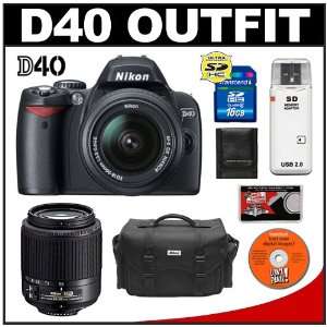  Nikon D40 Digital SLR Camera with 18 55mm AF S VR Zoom Lens 
