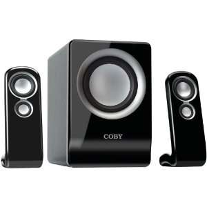  COBY CSMP80 100 WATT HIGH PERFORMANCE MP3 SPEAKERS 