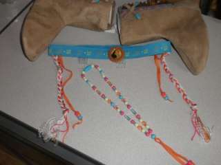 Disney POCAHONTAS Costume Boots Crown Necklace 13/1  
