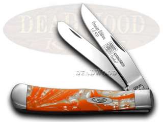 CASE XX Tennessee Orange Corelon 1/500 Trapper Knives  