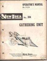New Idea 304 Gathering Unit Operating Manual 1963  