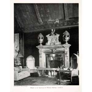   Fireplace Furniture New York Thomas Hastings   Original Halftone Print