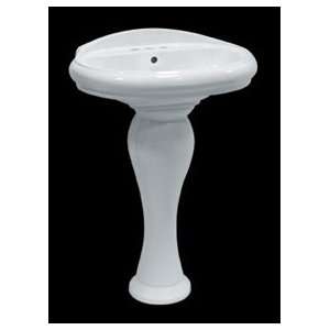  Pedestal Sinks White Vitreous China, Small Sorento Pedestal Sink 