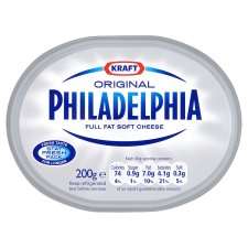 Kraft Philadelphia Cheese 200 Grams Tub   Groceries   Tesco Groceries