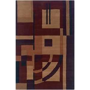  Craft Collection Chicago Burgundy 5x8 Area Rug