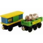 Learning Curve Thomas Wooden Railway   Zoo Cars, Set of 2
