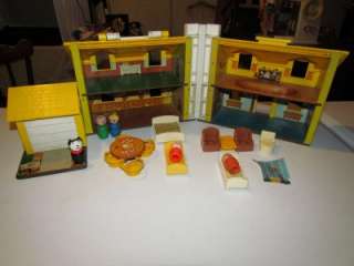 Vintage 1969 Fisher Price Little People Play Family House  