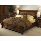   Sleigh Bedroom Set in Distressed Cherry (4 Pieces)   Size King