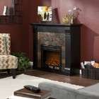 Southern Enterprises Inc. Electric Fireplace with Earth Tone Slate in 