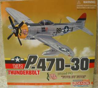 Dragon P 47D 30 Thunderbolt 362nd FG Five By Five WWII Aircraft Die 