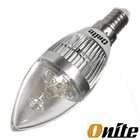   3W Candelabra Light Bulb,Sharp bulb Wall light, Warm White, Silvery