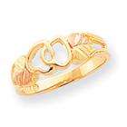 goldia 10k Black Hills Gold Ladies Heart Ring