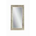   Rectangular Leaner Mirror in Antique Silver Leaf and Gold Washed