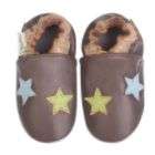 Momo Baby Soft Sole Baby Shoes   Stars Brown