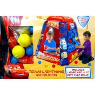   Pixar Cars 2 Team Lightning McQueen ~ Playland and 20 Soft Flex Balls