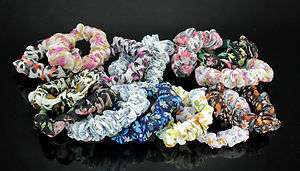 New Floral Style Girl Scrunchies Women Hair Accessories  