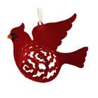   Club Pack of 24 Whimsical Swirly Red Cardinal Bird Christmas Ornaments