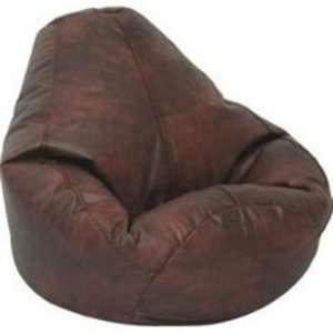  Leather Luxe Bean Bag Extra Large, Wine