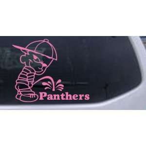   On Panthers Car Window Wall Laptop Decal Sticker    Pink 16in X 13.2in