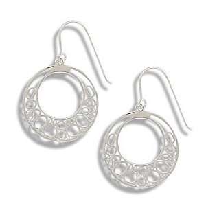   French Wire Earrings with Cut Out Circles: West Coast Jewelry: Jewelry