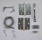   and Storm Door Hardware Kit Hinges Spring Handle Hooks and Screws