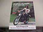 1973 HARLEY DAVIDSON X 90 COLOR X90 Motorcycle Ad  