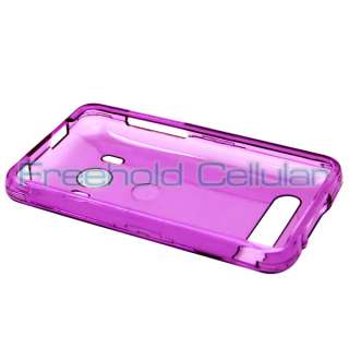 Purple Crystal Hard Cover Shell Skin Case fr HTC Evo 4G  