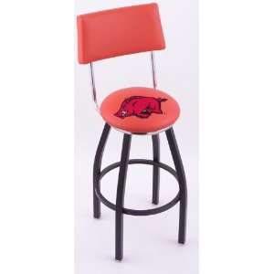  University of Arkansas Steel Logo Stool with Back and L8B4 