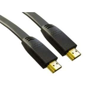   HDMI v1.3 Flat Cable, 24 AWG, 25 ft   24K Gold Connectors Electronics