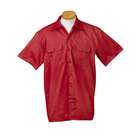 Dickies Mens 5.25 oz. Short Sleeve Work Shirt   RED   XL