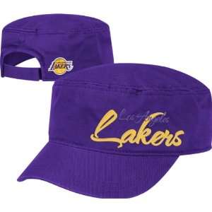  Los Angeles Lakers Womens Purple adidas Military Hat 