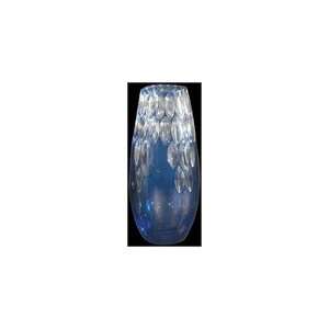    Dale Tiffany Crystal Blue Marble Small Vase
