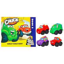 Tonka Chuck & Friends Fold N Go Mini Vehicle 4 Pack with Book   Great 