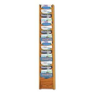  Solid Wood Wall Mount Literature Display Rack, 11 1/4 x 3 