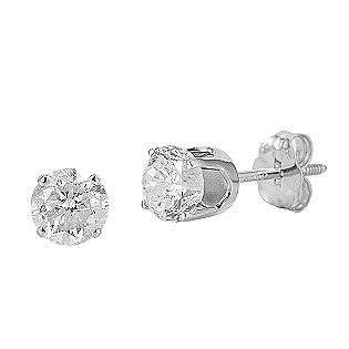   2Cttw Diamond Princess Stud Earrings  Jewelry Diamonds Earrings
