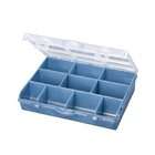   Compartment Storage Organizer Box with Removable Dividers, Light Blue