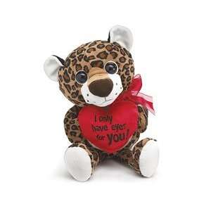 Leopard With I Only Have Eyes For You Heart 13 Plush [Toy]  Toys 
