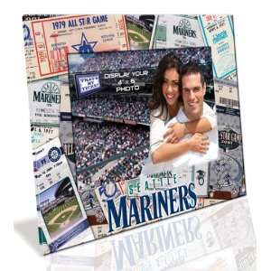  Seattle Mariners 4x6 Picture Frame   Ticket Collage Design 