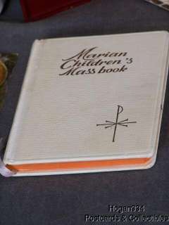 Vintage First Communion Purse Pins Mass Book Scapular  