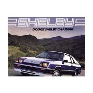  1983 DODGE SHELBY CHARGER Sales Brochure Book: Automotive