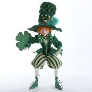  20 Green Fabric Irish Pixie with Shamrock St. Patricks 