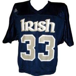  Notre Dame #33 Game Used 2005 07 Navy Lacrosse Jersey w 