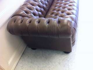 RALPH LAUREN Tufted LEATHER Chesterfield SOFA   BRAND NEW  