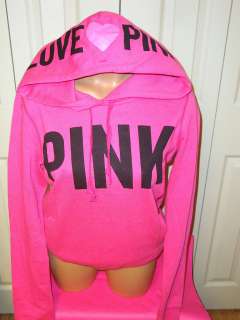   Secret LOVE PINK Hoodie Sweater Sweatshirt Top Crew XS S M L  