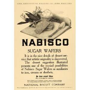 1910 Ad National Biscuit Co Nabisco Sugar Wafers Sweets   Original 
