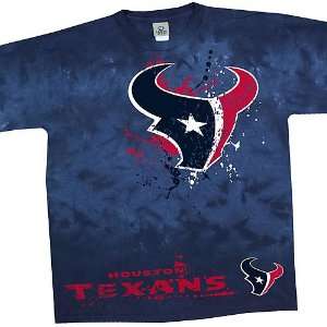   Houston Texans Fade Tie Dye T Shirt Size Large